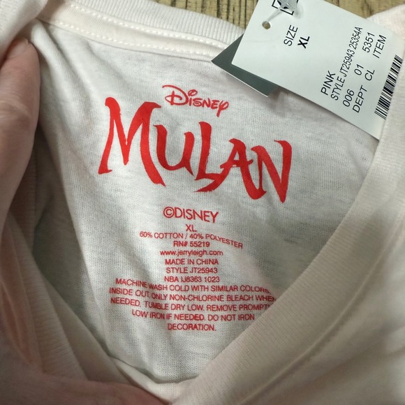 New Disney Women's XL Mulan‎ Mushu Happy Year Of The Dragon Graphic T Shirt NWT - Picture 3 of 7